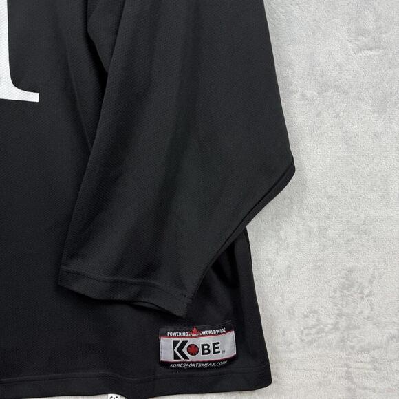 Kobe Sportswear Mercedes Benz Black V-Neck Jersey Szie L Oversized Car Logo Y2K - Picture 4 of 7